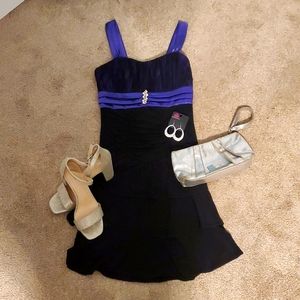 ⭐4 for $25 ⭐Black and purple cocktail dress